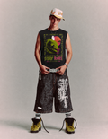 Surf Washed Raw-Hem Tank Top